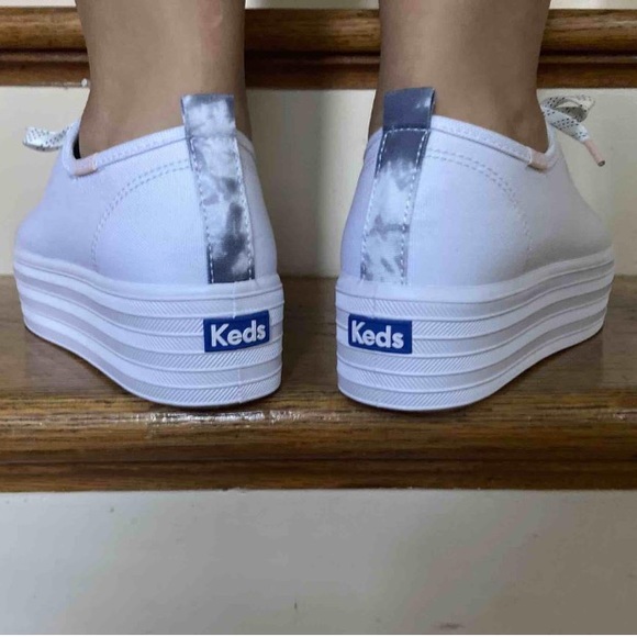 White Ked’s Tripple Up Platform Sneakers - Picture 5 of 14